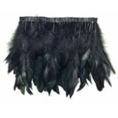 Kód: 38616 Kakastoll rojt  feketén-zölden csillogó 15 -20 cm hosszú - BLACK IRIDISCENT /  38616
